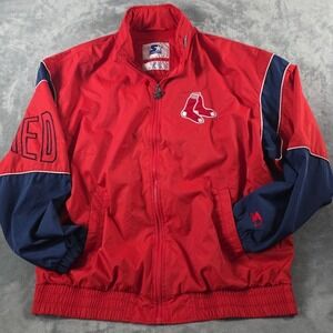 Vintage Starter Boston Red Sox Full Zip Windbreaker Jacket Men's Size US XL